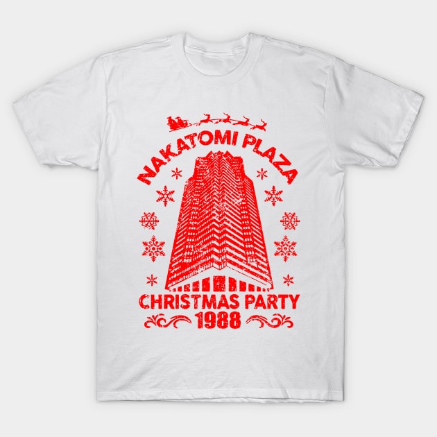Nakatomi Plaza Christmas Party 1988 T-Shirt by TWISTED home of design